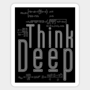 Think deep Sticker